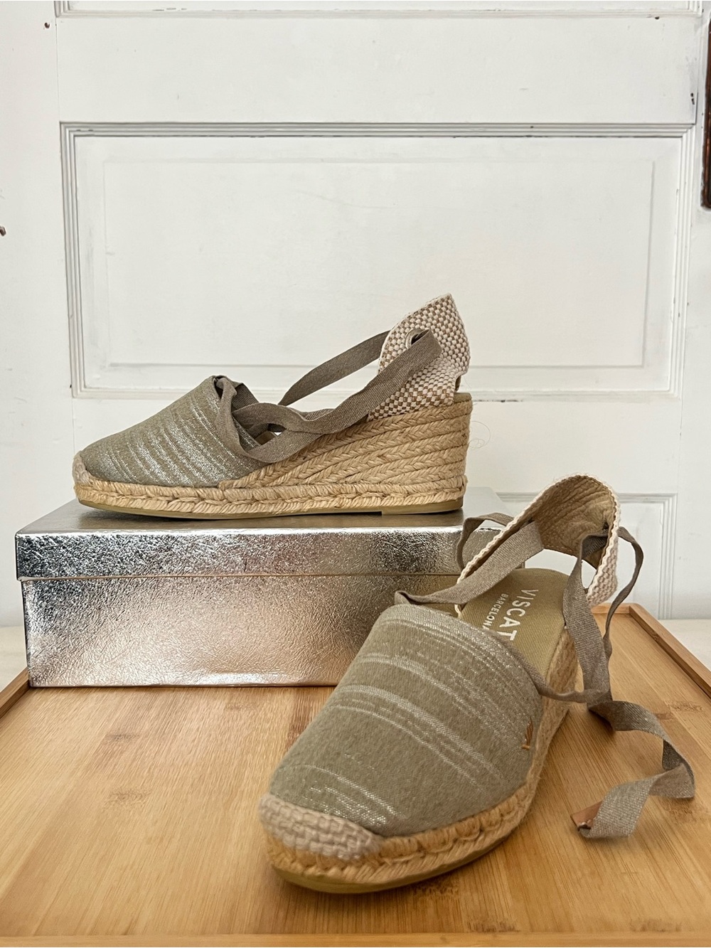 Viscata Barcelona | Escala Canvas Espadrille Wedges